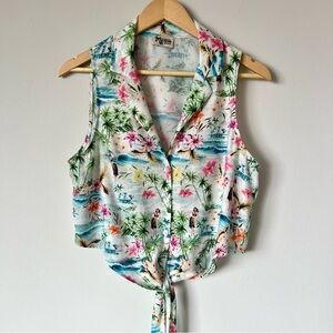 Show Me Your Mumu Hawaiian Crop Top - Size Medium